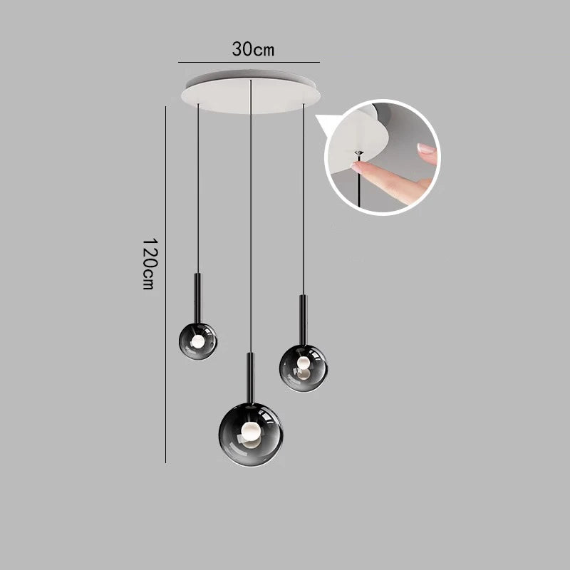 Modern home decor led lights pendant light lamps forstaircase Chandeliers for living room hanging light indoor lighting