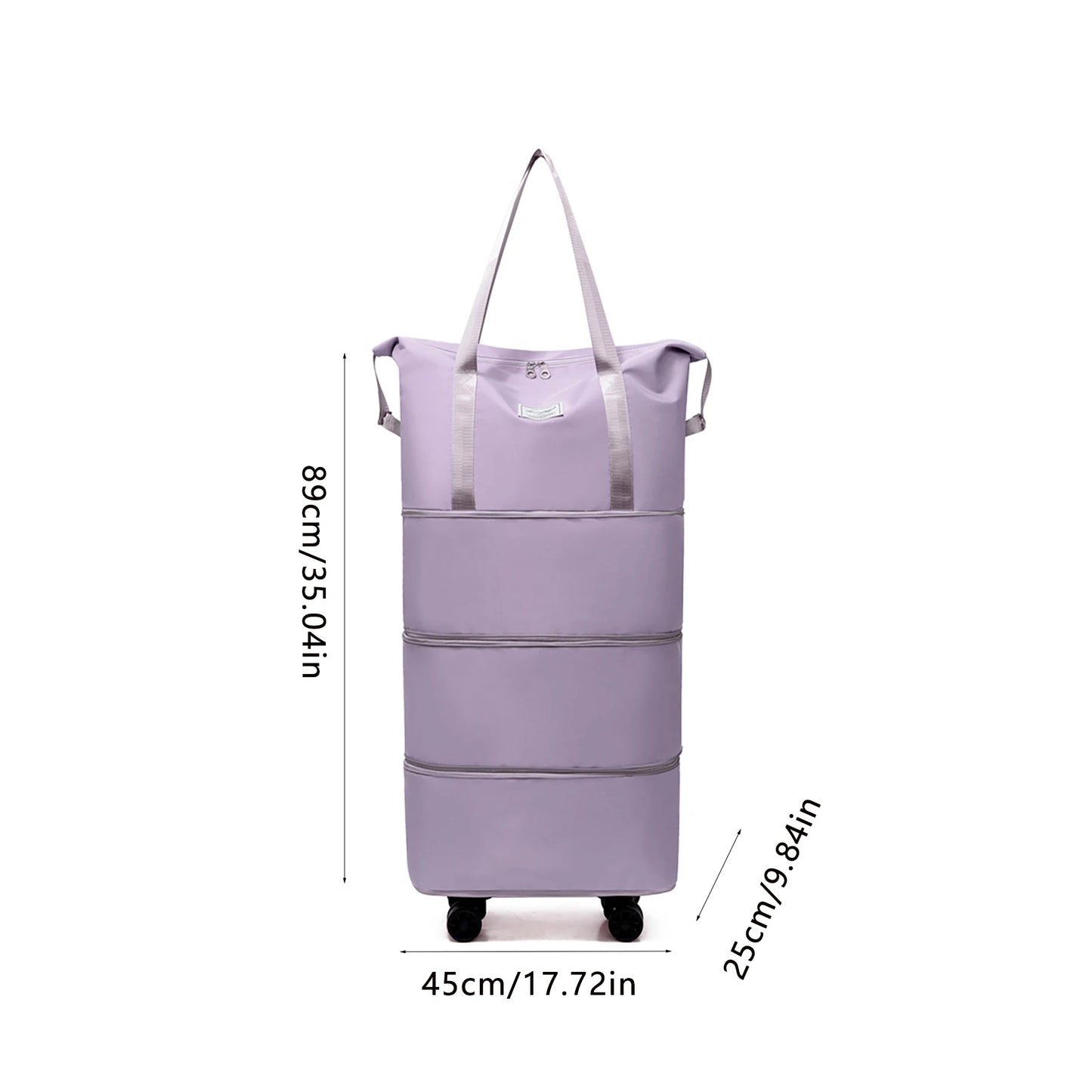 Giant Rolling Travel Duffel Bag - Spacious, Lightweight Luggage Bag With Wheels Portable Overnight Bag,Weekend Travel bag