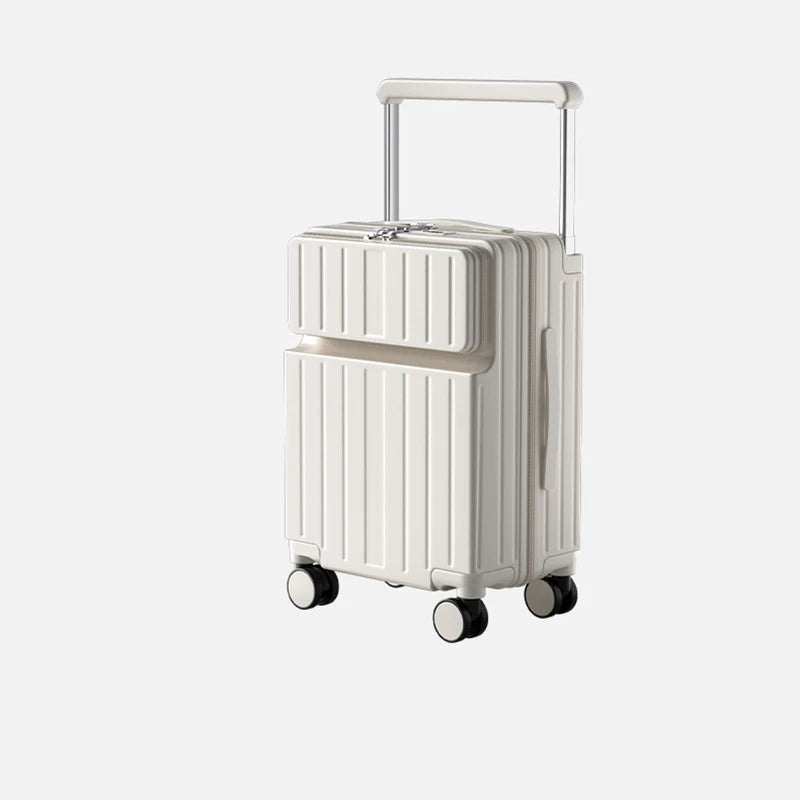 20/22/24/26 Inch Rolling Suitcase Wide Handle Front Opening Carry-on Cabin Luggage Laptop Bag Password Travel Trolley Case 2025