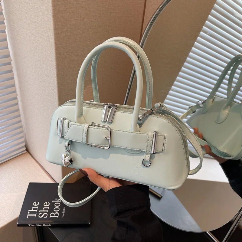 Women's handbag large capacity spring summer fashion simple crossbody bag women's handbag bowling bag crossbody bag