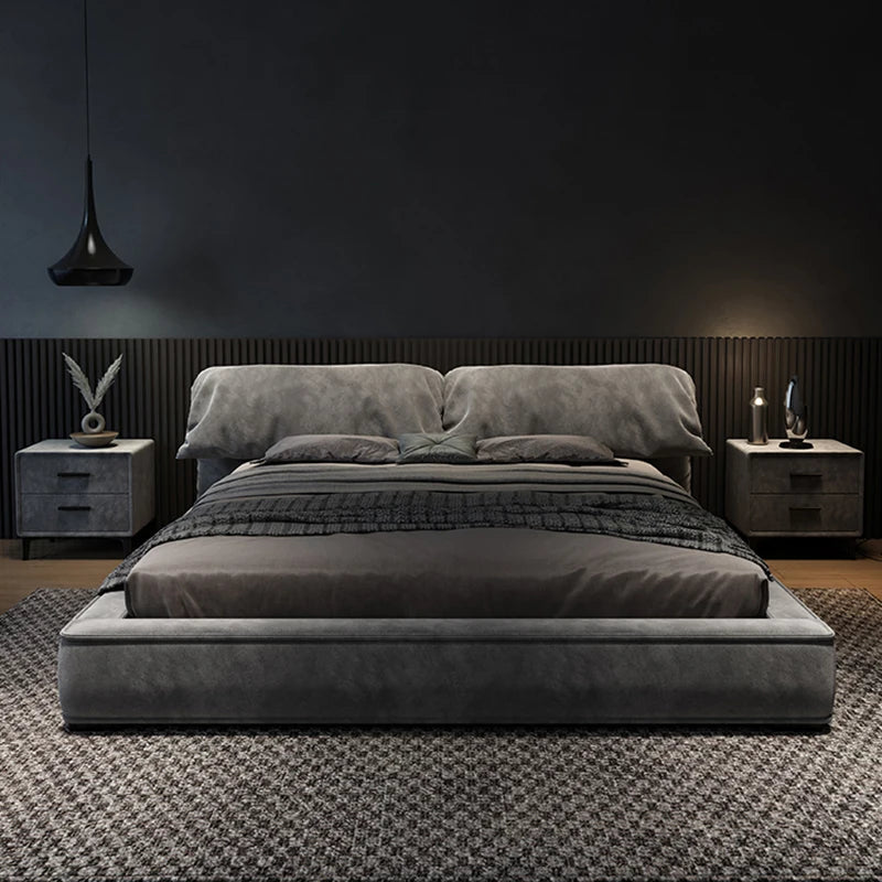 European Luxury Bed Frames Fancy Storage Space King Size Bed Headboard Bedroom Camas De Matrimonio Dormitorio Home Decoration