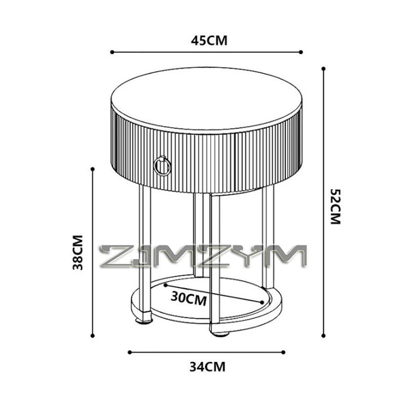 Coffee Table With Drawer Storage, Small Sofa Side Bedside Mesa Small Round Tables For The Side Balcony Modern Living Room Mesas