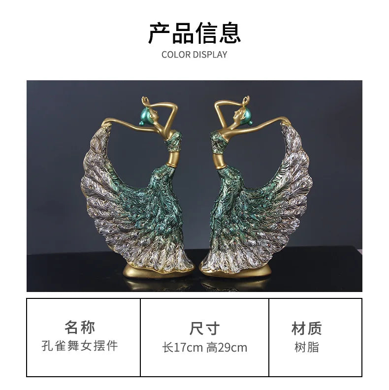 Fashion dancer decoration, wine cabinet, TV cabinet decoration, resin crafts decoration, creative small decoration