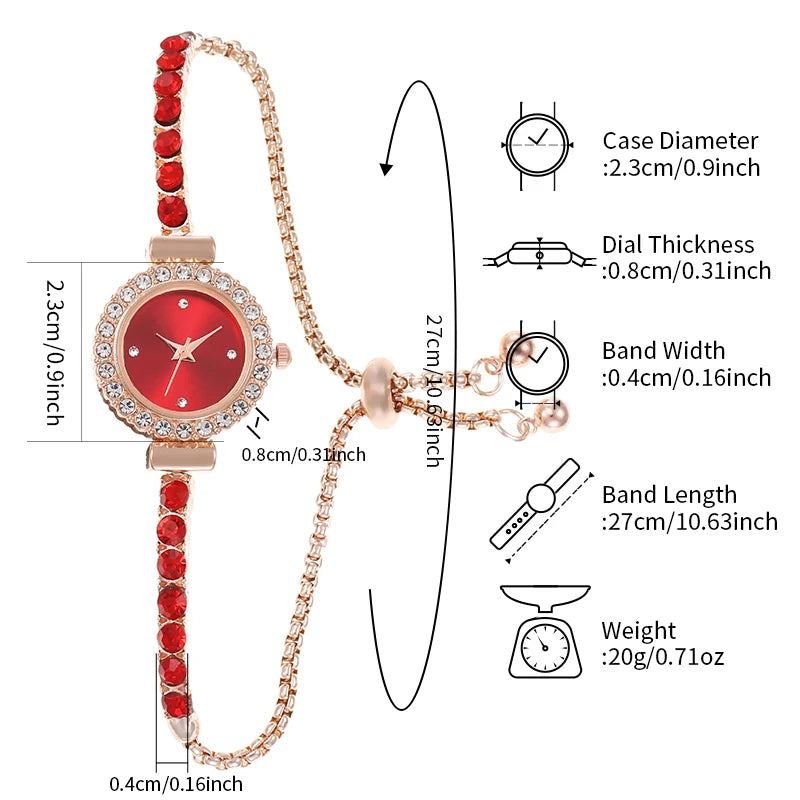 Women's Watches Fashion Exquisite Small Dial Bracelet Analog Quartz Watch(Box Not Included )