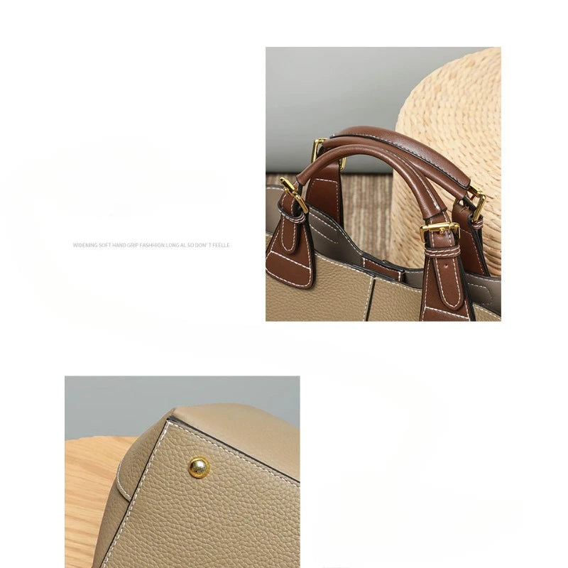 Health Handbag Women New Basket Bucket Bag Senior Sense Women's Bag Middle-aged Women Crossbody Bag Simple Fashion