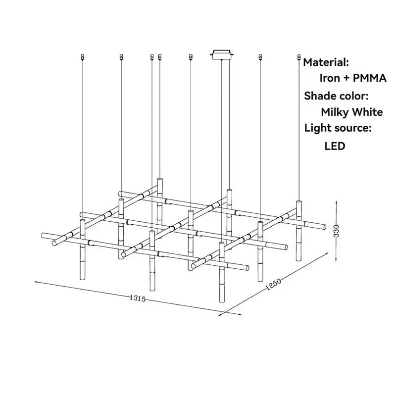 Nordic Modern Home Lighting Chandelier Ceiling Lamp Dining Room Living Room Household Ceiling Light Chandelier Decoration Lamp