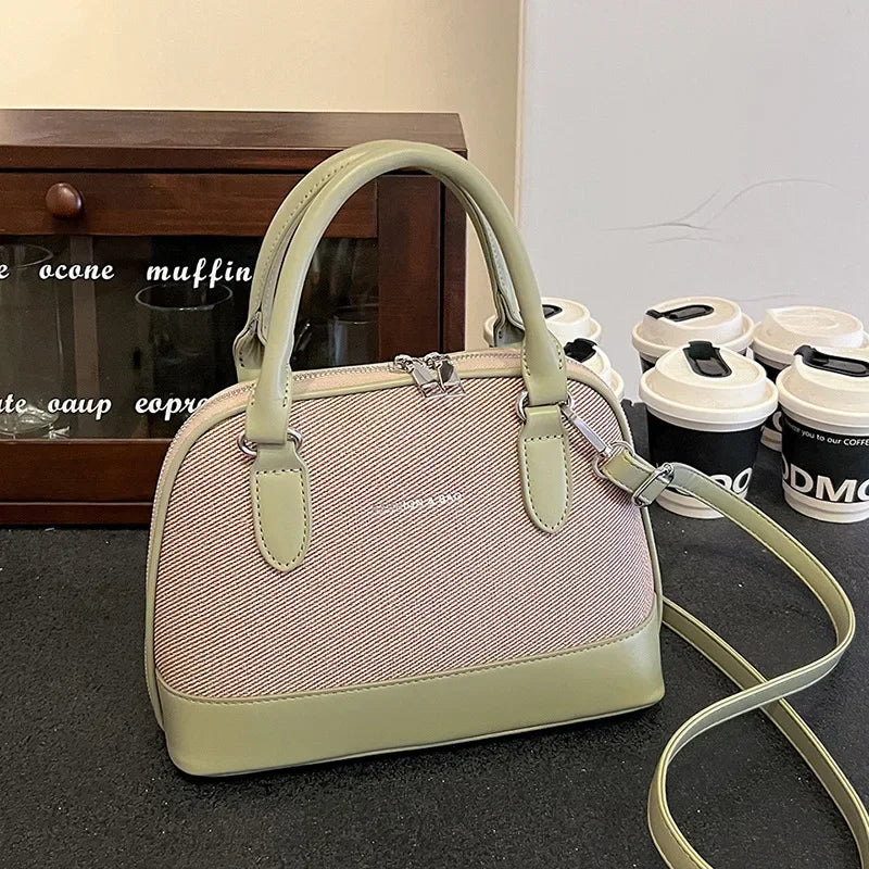 New Women's Handbag with Elegant Style, European and American Fashion Single - Shoulder and Cross - Body Small Shell Bag