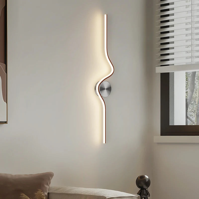 Living Room Wall Lamp Modern 2023 New Creative Aisle LED Background Wall Bedroom Bedside Lamp Home Decor Lighting Fixtures