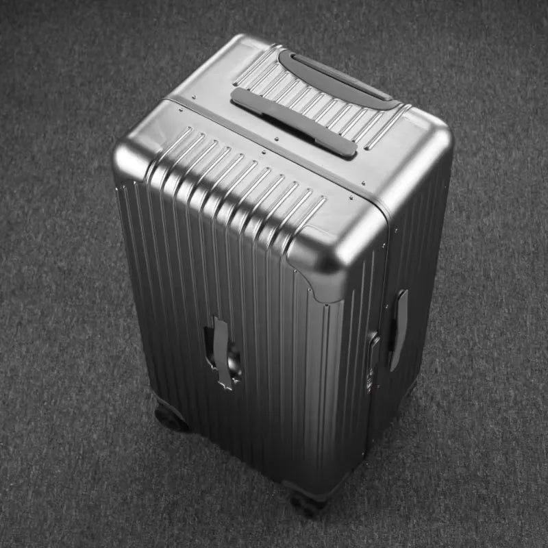 KLQDZMS Carry-on Travel Luggage Large Capacity Aluminum Frame Trolley Case 24"26"28" Combination Case 20 Inch Cabin Suitcase