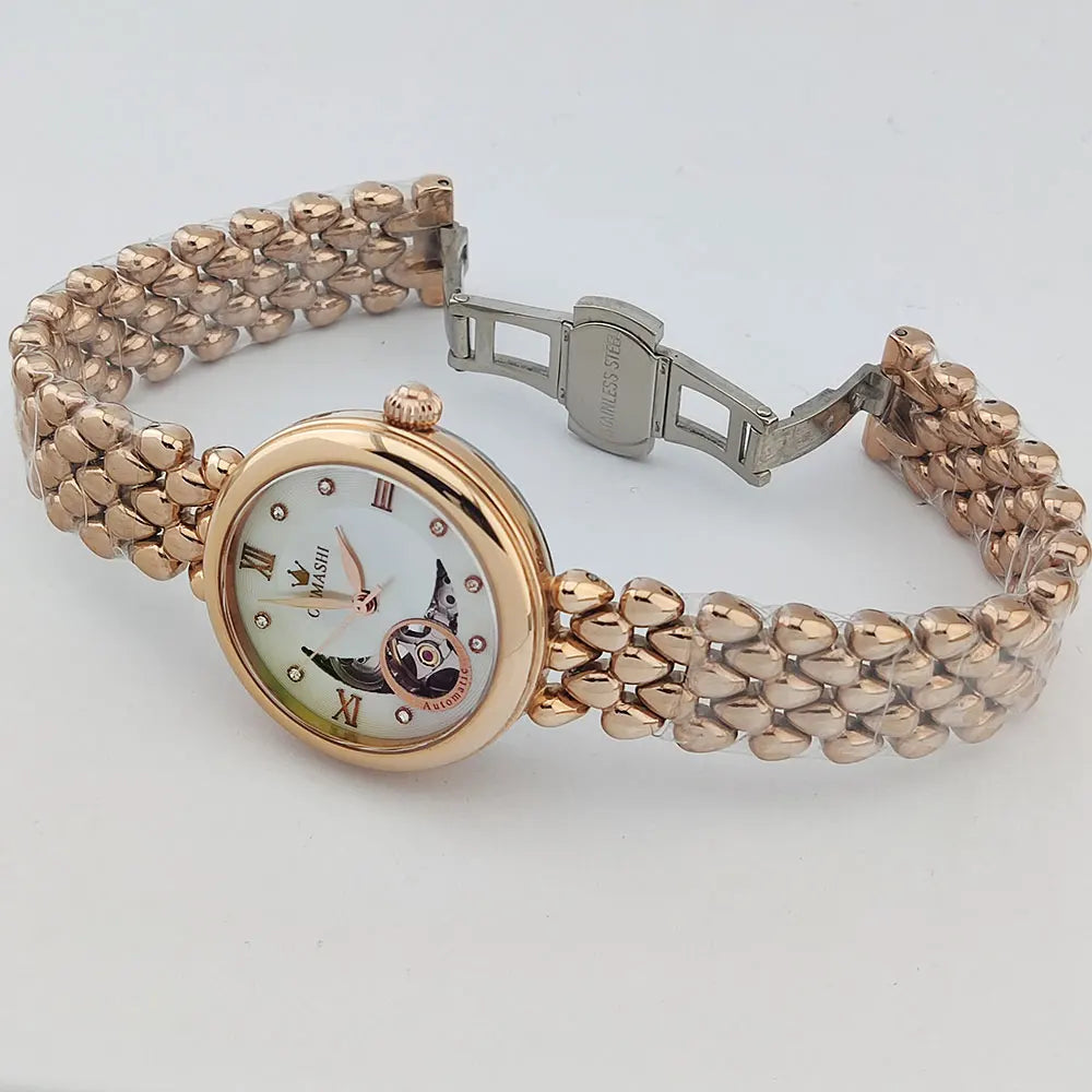Women's Wristwatch Luxury Fashion Watch For Women Mechanical watch Ladies Elegant Gift Waterproof 5ATM Clock Reloj 82S0 movement