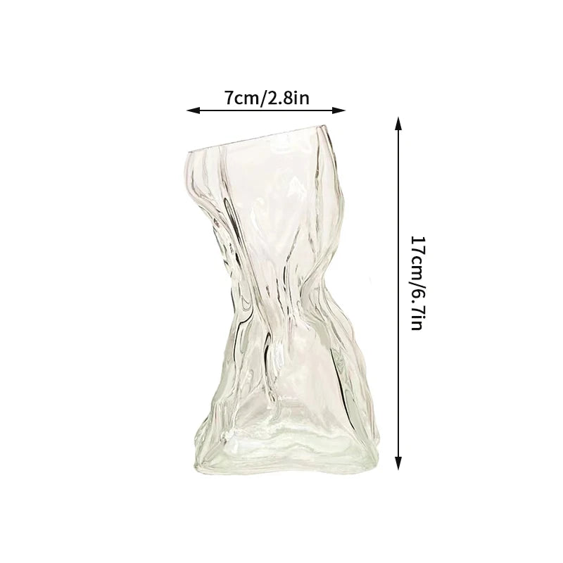 Glass Flower Vase Transparent Hydroponics Plant Vase Flower Bottle
Nordic Desktop Decor Vases Home Flowers Decoartion Crafts