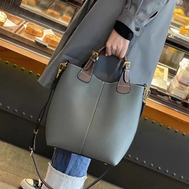 Health Handbag Women New Basket Bucket Bag Senior Sense Women's Bag Middle-aged Women Crossbody Bag Simple Fashion