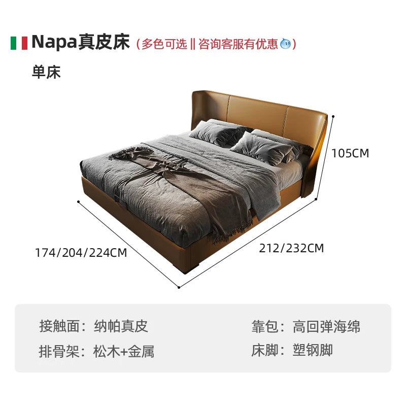 Luxury King Size Bed Frames Nightstands Modern Luxury Bed Aesthetic Double Headboards Muebles Para Dormitorio Bedroom Furniture