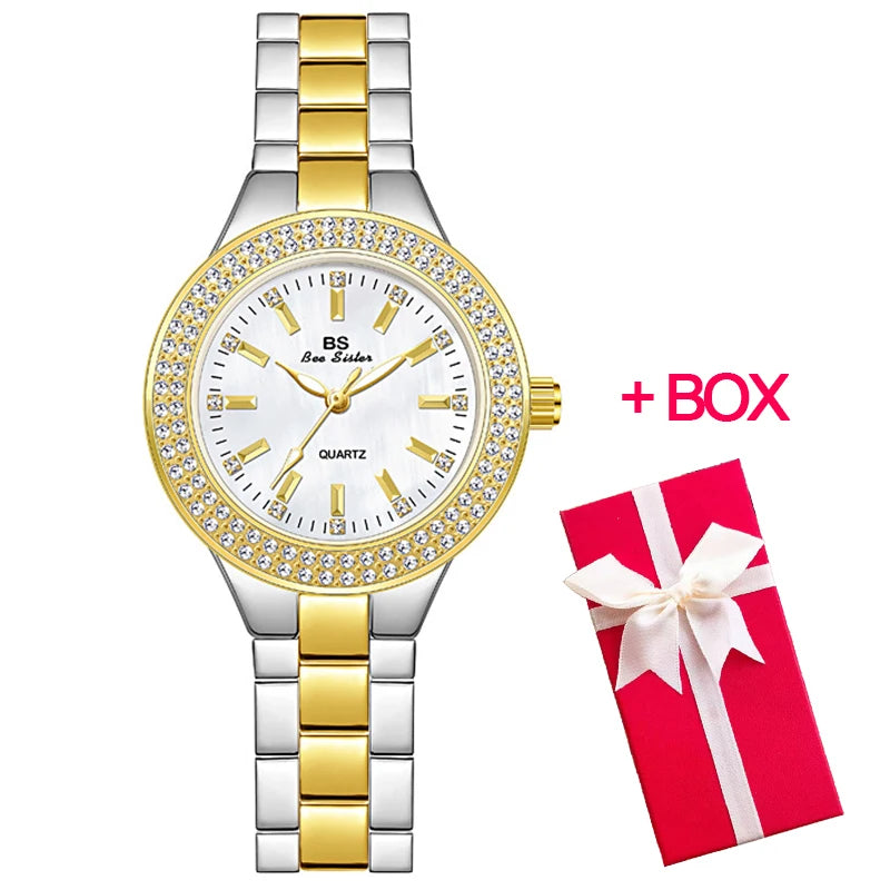 Women Wrist Watches For Ladies Dress Gold Watch Crystal Diamond Women Watches Stainless Steel Silver Clock Montre Femme