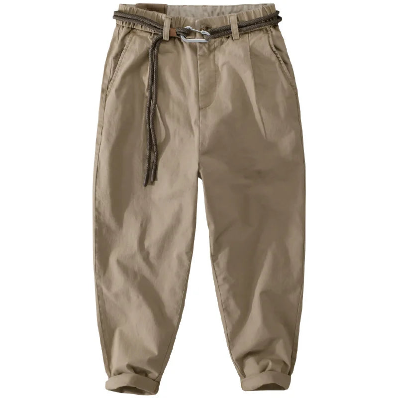 2025 New Men's clothing, Japanese workwear, pants, versatile, loose fit, youth heavyweight casual workwear, men's pants