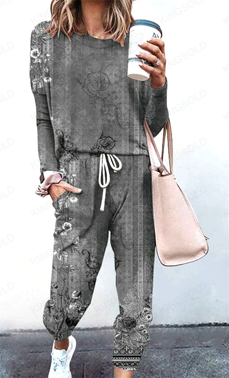 Women Clothing Sets Short Sleeve T-shirt+Pant 2Pcs 2024 Summer Camouflage Tie-Dyed Loose Tees Tops Sports Casual Suit New