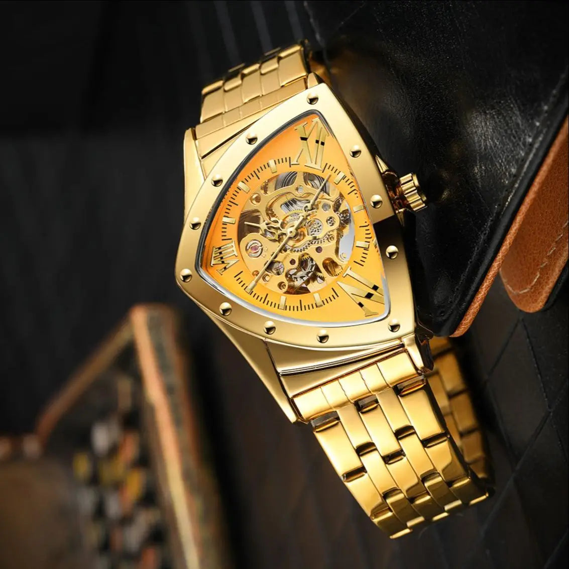 New Mens Watches Fashion Top Brand Luxury Business Automatic Mechanical Watch Men Casual Waterproof Wristwatch Relogio Masculino