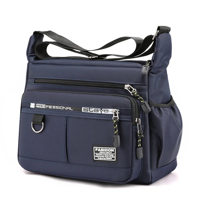 Mens Messenger Bag Crossbody Shoulder Bags Men Small Sling Pack for Work Business Waterproof Oxford Packs Satchel Purse