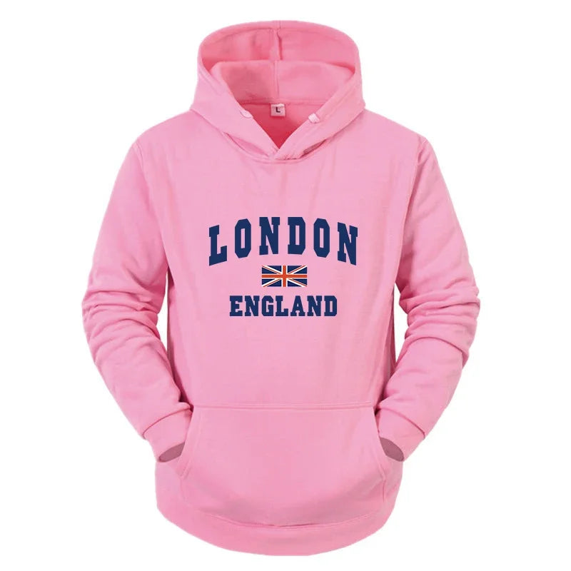 Mens Tracksuit European Casual Print Hooded Sweatshirt High Quality Versatile Warm Tops Daily Simplicity Street Jogging Clothing