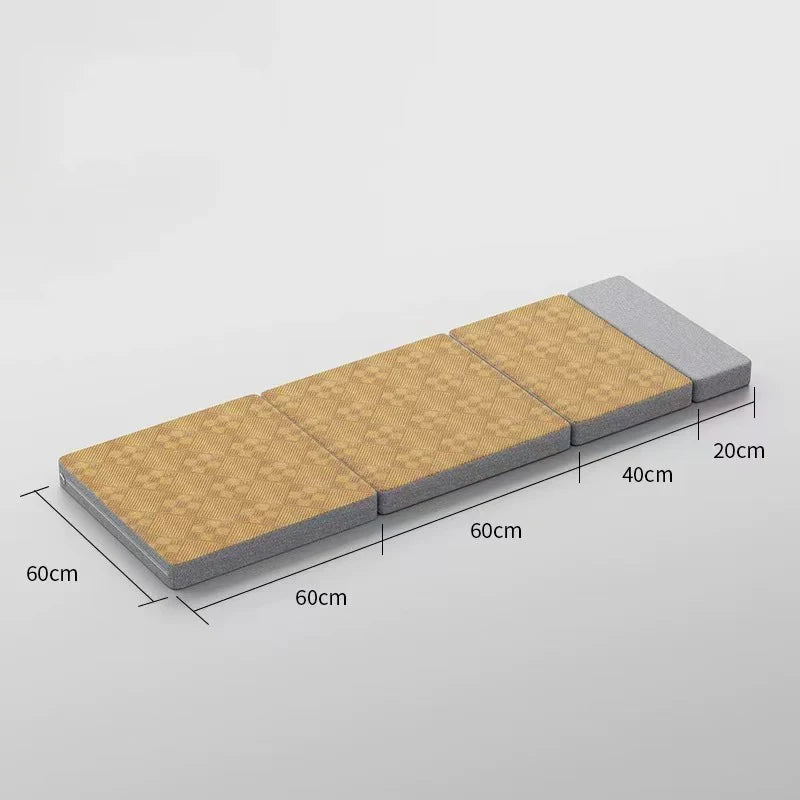 Car Travel Bed Folding Bed Non Inflatable Camping Bed Office Rest Mat With Pillow Car Rear Sleeping Pad Folding Extension Board