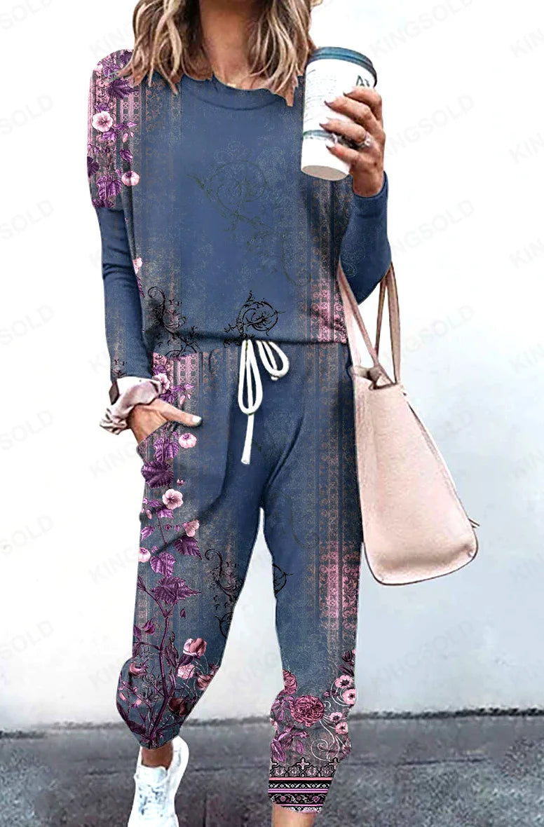 Women Clothing Sets Short Sleeve T-shirt+Pant 2Pcs 2024 Summer Camouflage Tie-Dyed Loose Tees Tops Sports Casual Suit New