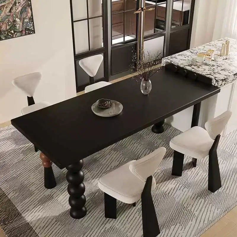 Brackets Italian Dining Tables Waterproof Writing Wooden Kitchen Dining Tables Luxury Nordic Yemek Masasi Home Furniture