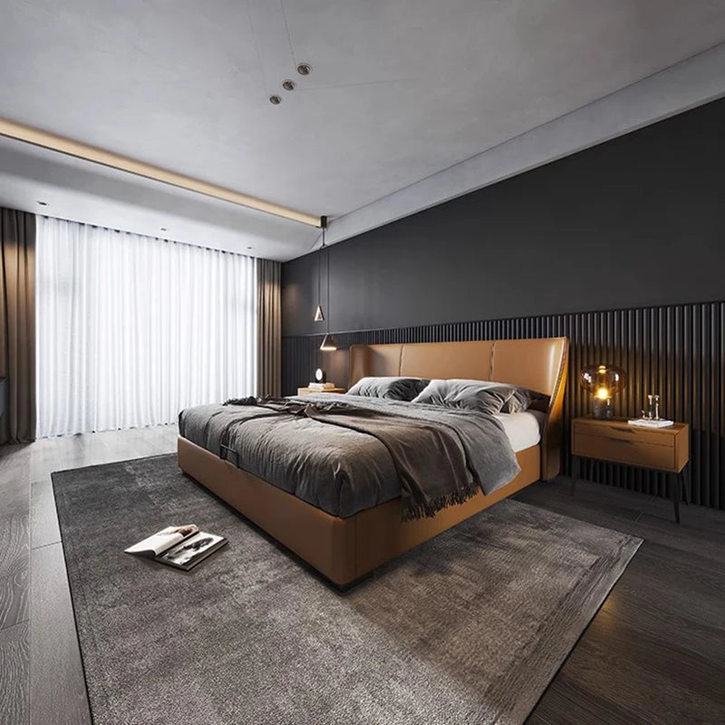 Luxury King Size Bed Frames Nightstands Modern Luxury Bed Aesthetic Double Headboards Muebles Para Dormitorio Bedroom Furniture