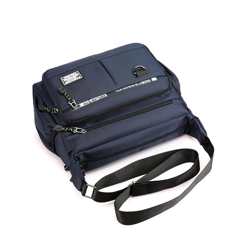 Mens Messenger Bag Crossbody Shoulder Bags Men Small Sling Pack for Work Business Waterproof Oxford Packs Satchel Purse