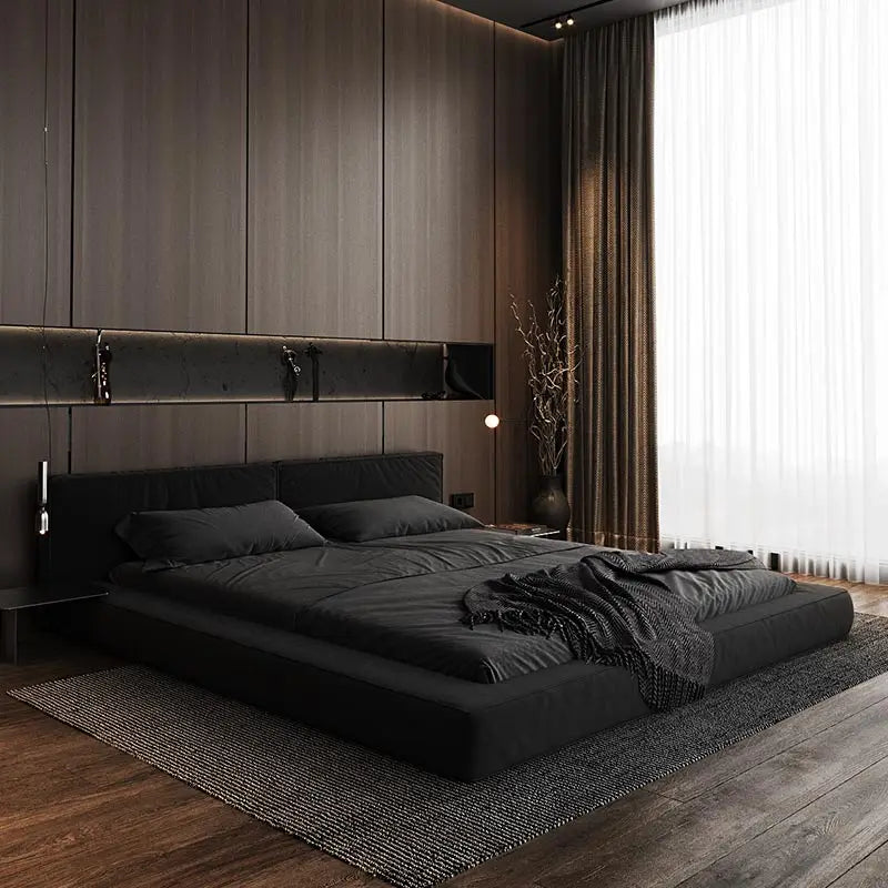 Headboard Fashionable Bed Modern European Quality Confortable Bed American Style Light Luxury Cama De Casal Bedroom Furniture