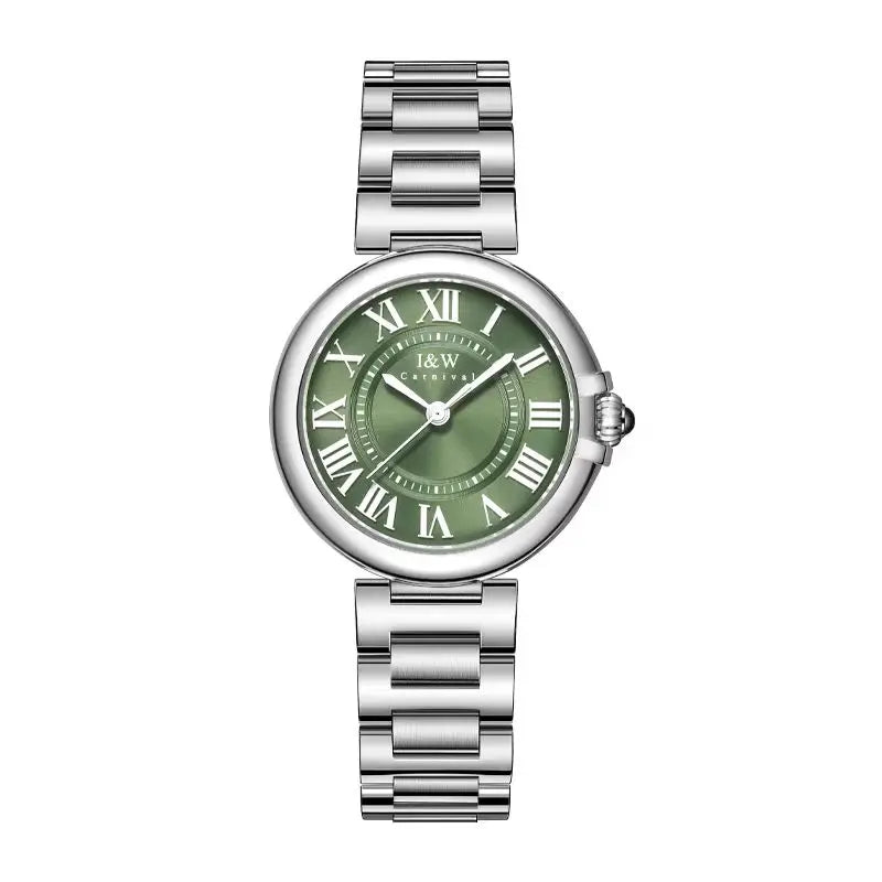 Relogio Feminino Switzerland I&W 2022 New Women Quartz Watches Sapphire Glass Waterproof 316L Stainless Steel Watch for Women