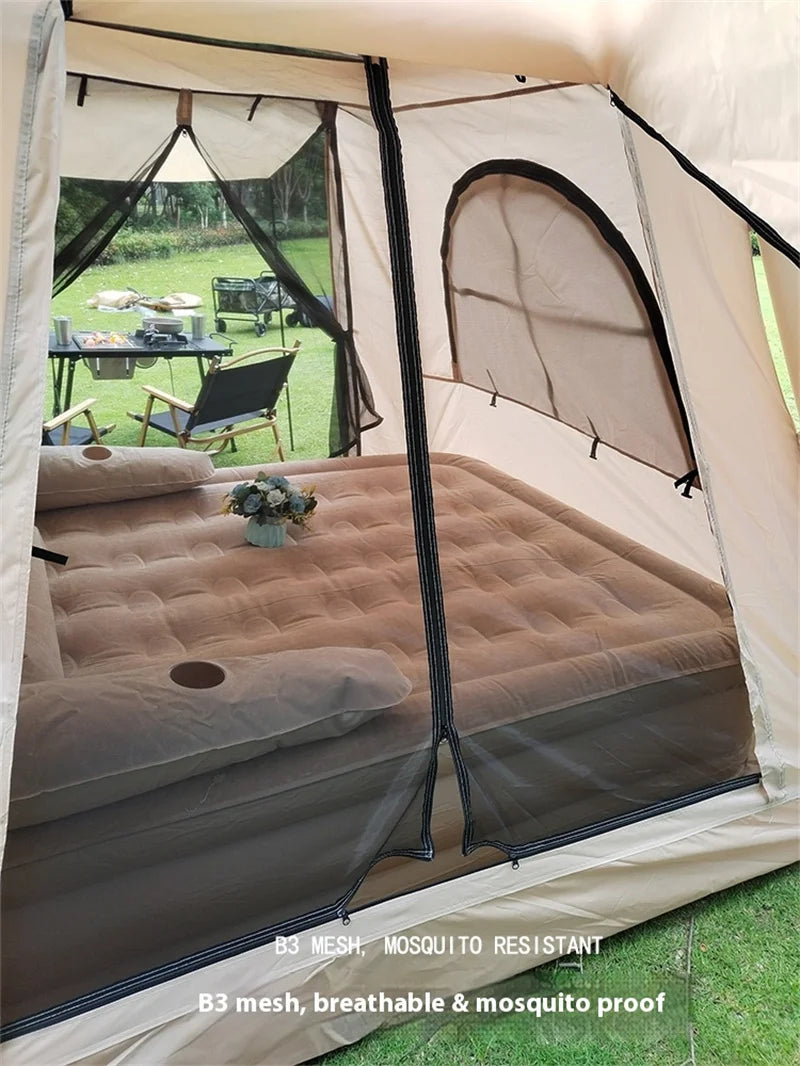 Lohascamping Large Camping Air Tent for 4-5 people Air shelter Dome tent Family Hiking inflatable One-touch tent Outdoor Tent