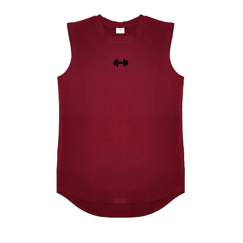 Mens Running Sport Vests Cotton Workout Sleeveless Summer Shirts Gym Bodybuilding Tank Tops Fitness Muscle Breathable Clothing