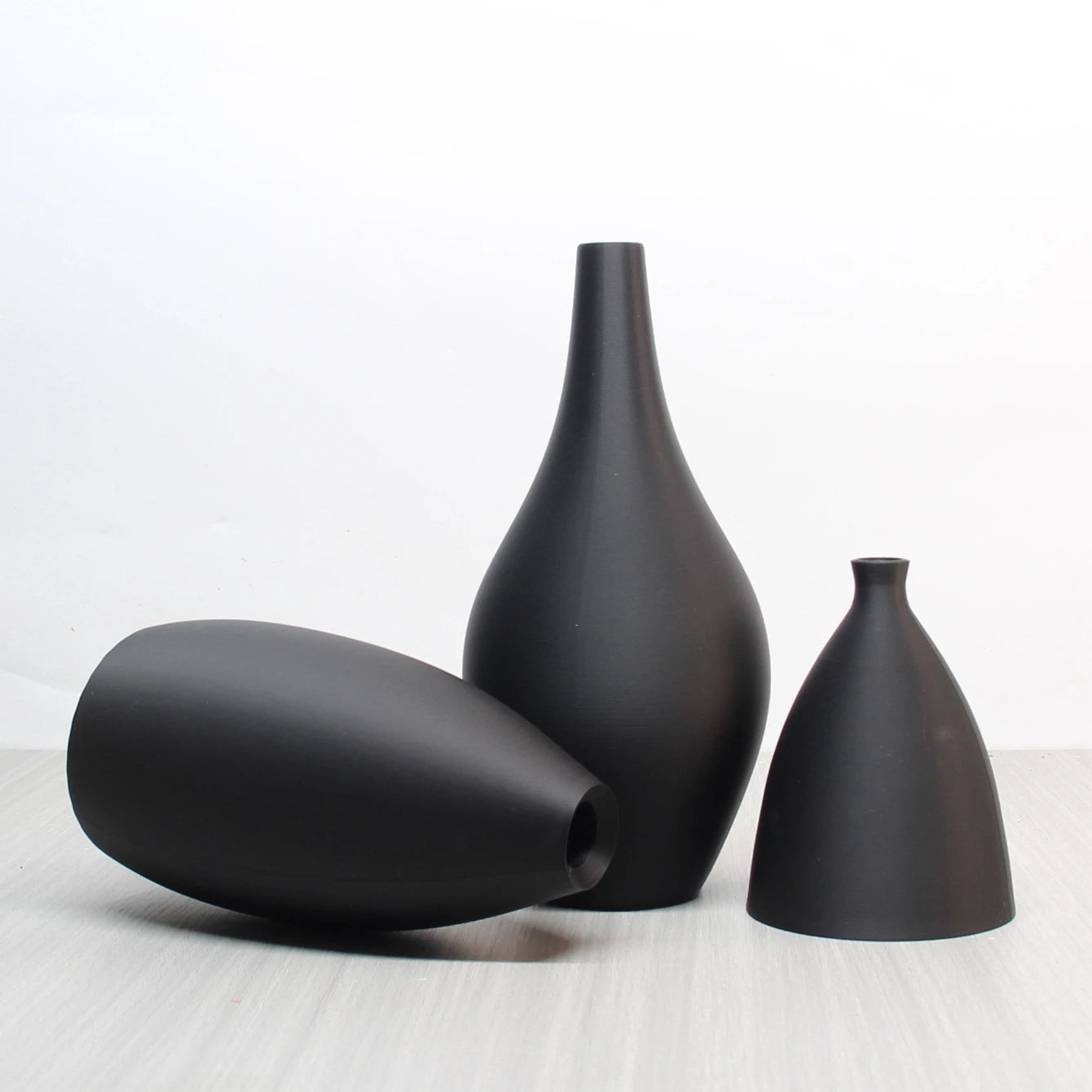 3 Piece Set of Matte Vases (3D Printed Vases) Home Decécor, Modern & Minimalist Vases, Bohemian Vases, Farmhouse Living Room, Di