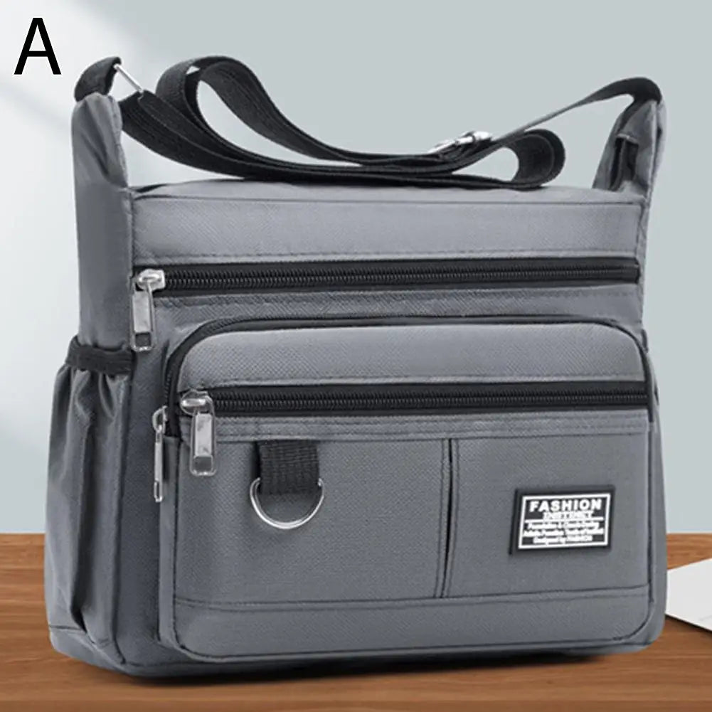 Mens Crossbody Bag Single Shoulder Bags Big Capacity Multi-Pockets Storage Bag Fashion Handbag Business Crossbody Bags
