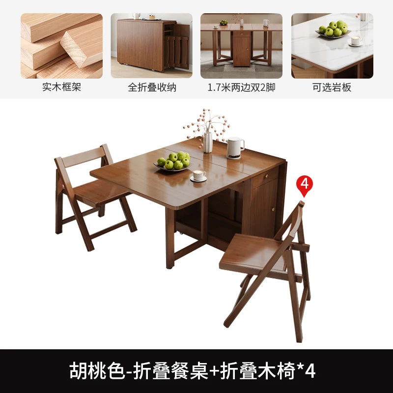 Simple Minimalist Dining Table Luxury Modern Folding Tables Decoration Conjuntos De Sala De Jantar Living Room Furniture