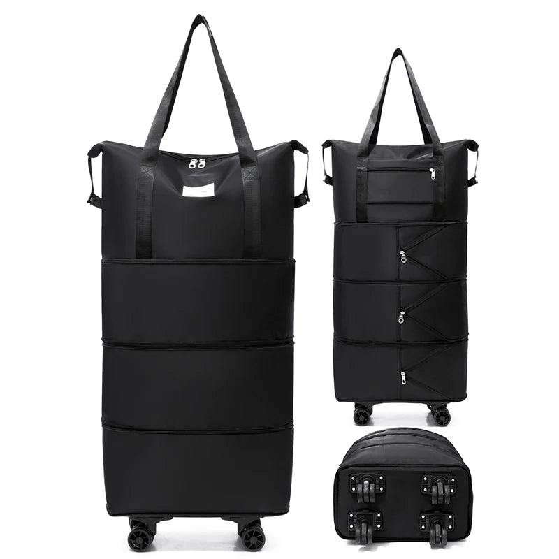 Giant Rolling Travel Duffel Bag - Spacious, Lightweight Luggage Bag With Wheels Portable Overnight Bag,Weekend Travel bag