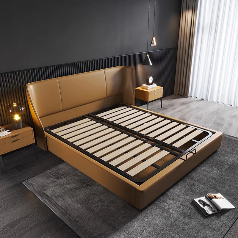 Luxury King Size Bed Frames Nightstands Modern Luxury Bed Aesthetic Double Headboards Muebles Para Dormitorio Bedroom Furniture