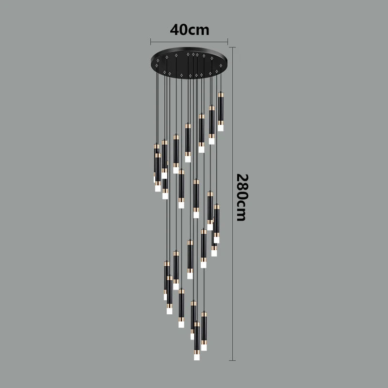 Modern home decor led lights pendant light lamps forstaircase Chandeliers for living room hanging light indoor lighting