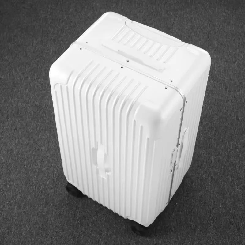 KLQDZMS Carry-on Travel Luggage Large Capacity Aluminum Frame Trolley Case 24"26"28" Combination Case 20 Inch Cabin Suitcase