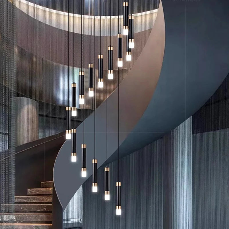 Modern home decor led lights pendant light lamps forstaircase Chandeliers for living room hanging light indoor lighting