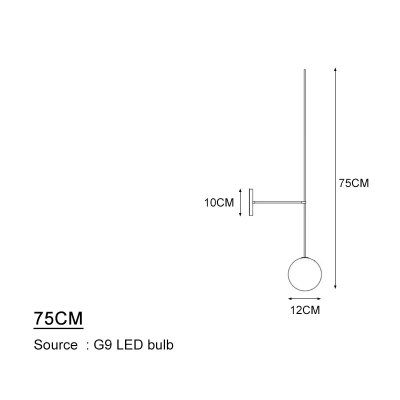 Home Decoration Wall Lights for Living Room Bedroom Glass Lampshade Modern Background Led Bedside Stairs Nordic Wall Lamps