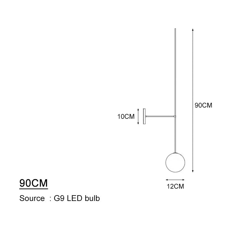 Home Decoration Wall Lights for Living Room Bedroom Glass Lampshade Modern Background Led Bedside Stairs Nordic Wall Lamps