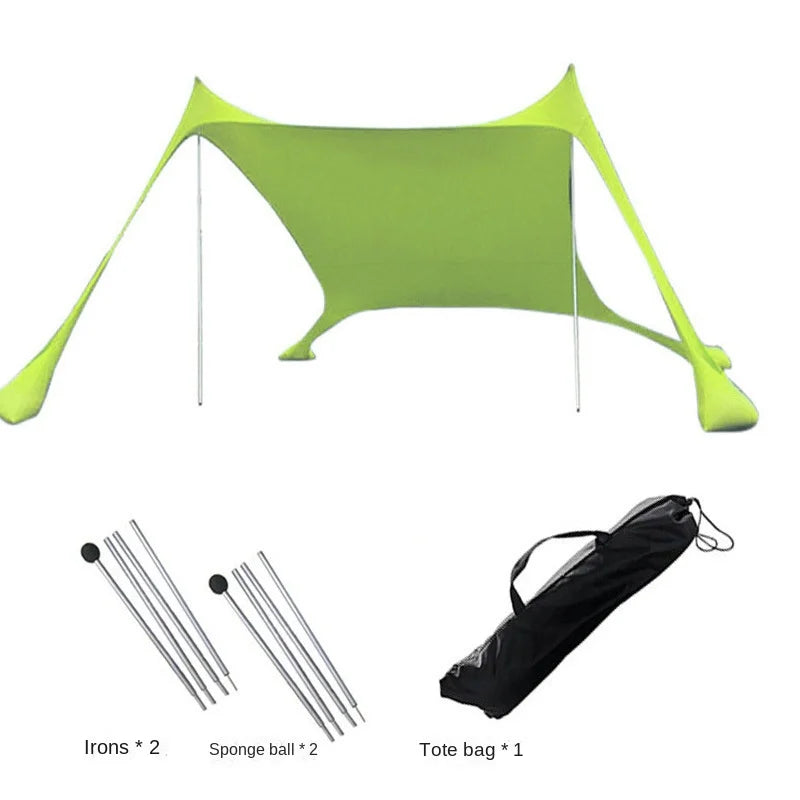 Camping Tent Windproof Pop Up Awning Outdoor Beach Sun Shade UV Ultralight Beach Canopy Tents for Camping Fishing Picnics