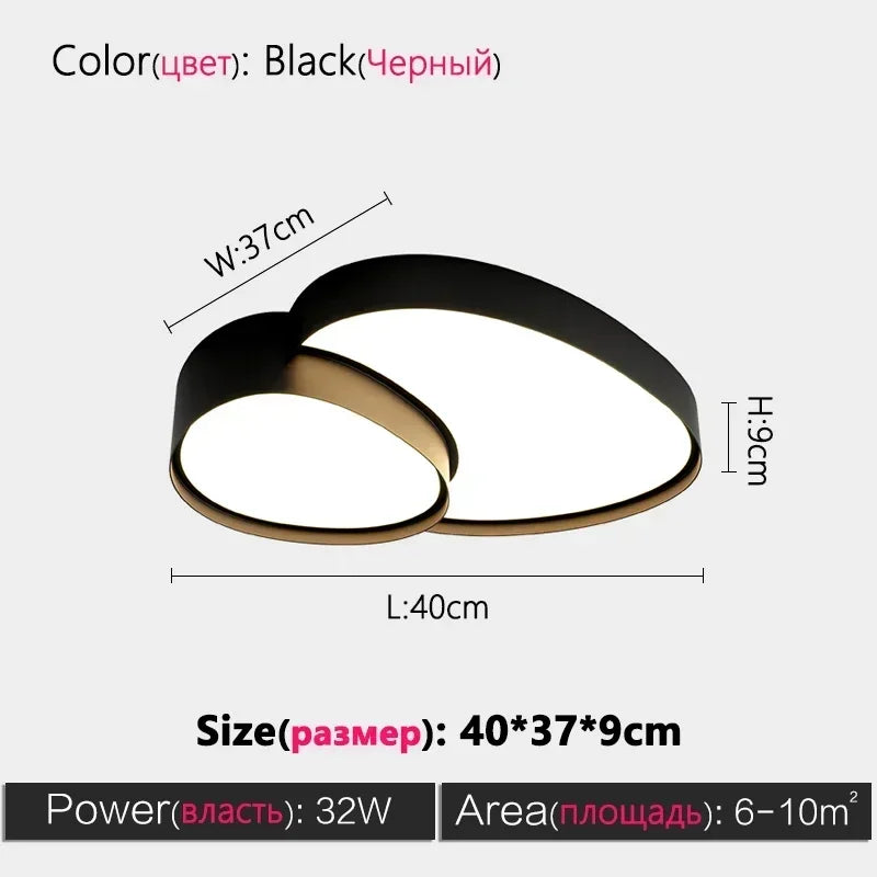 Modern Simple Design Led Ceiling Lamp Living Room Kitchen Cabinets Balcony Bedroom Light Home Decor Luxury Luminaire Chandelier