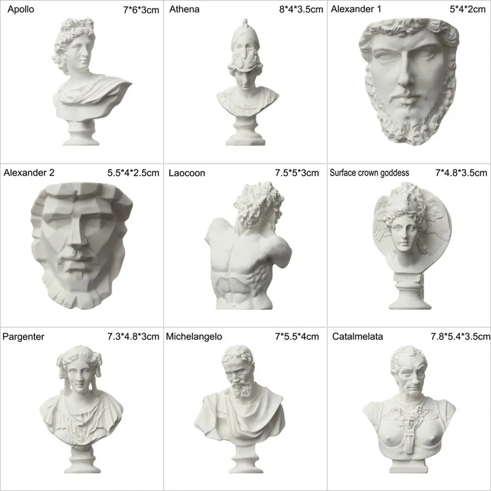 Crafts Figurine Celebrities Home Decor Drawing Practice Plaster Statue Famous Sculpture Gypsum Bust Portraits Greek Mythology