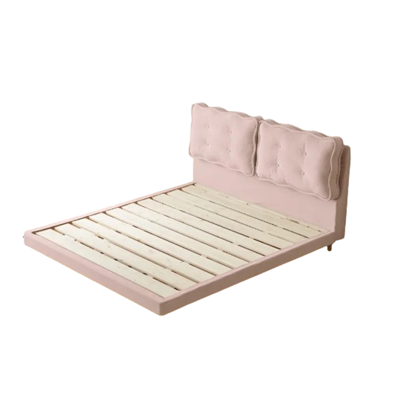Backrest Girls Double Bed Modern Loft White Sleeper Luxury Floating Bed Frame 180X200Cm Adults Camas De Dormitorio Furniture