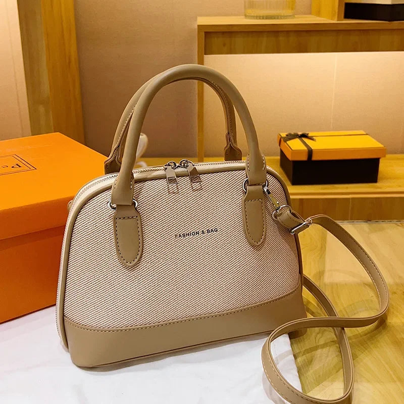 New Women's Handbag with Elegant Style, European and American Fashion Single - Shoulder and Cross - Body Small Shell Bag
