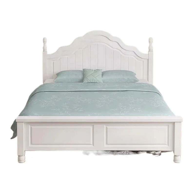 European Queen Double Bed Tall Platform Pretty Modern Solid Wood Bedroom Bed Frame Bases Luxury Camas Matrimoniales Furniture