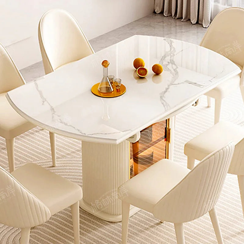 Luxury Modern Dining Table Organizer Storage Design Multifunctional Dining Table Nordic Minimalist Mesas De Comedor Furniture