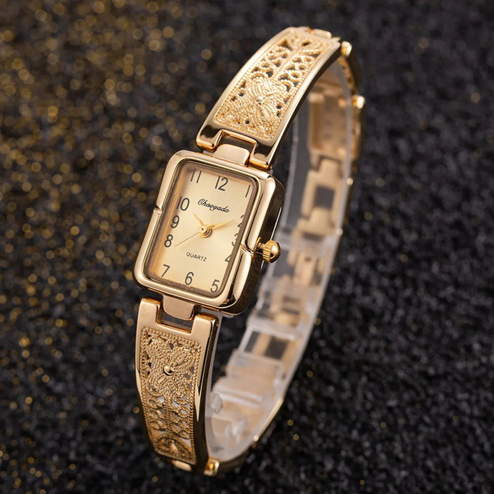 2025 Watches for Woman Top Brand Luxury Ladies Quartz Wristwatch Elegant Gold Women Bracelet Watch Female Clock relogio feminino